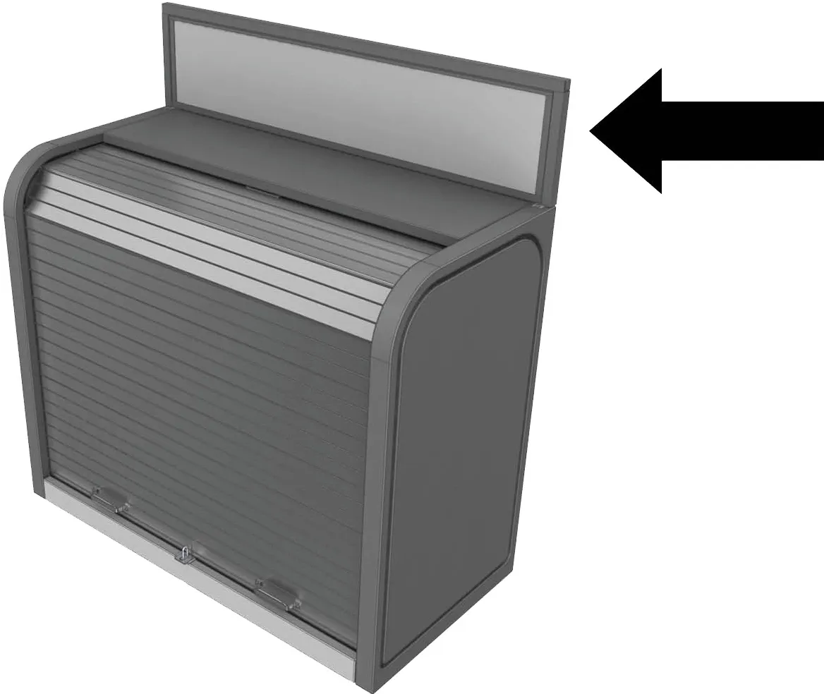 Gorrie RCP 48" Repl. Roll Top Sign Frame Assembly for SS Merch